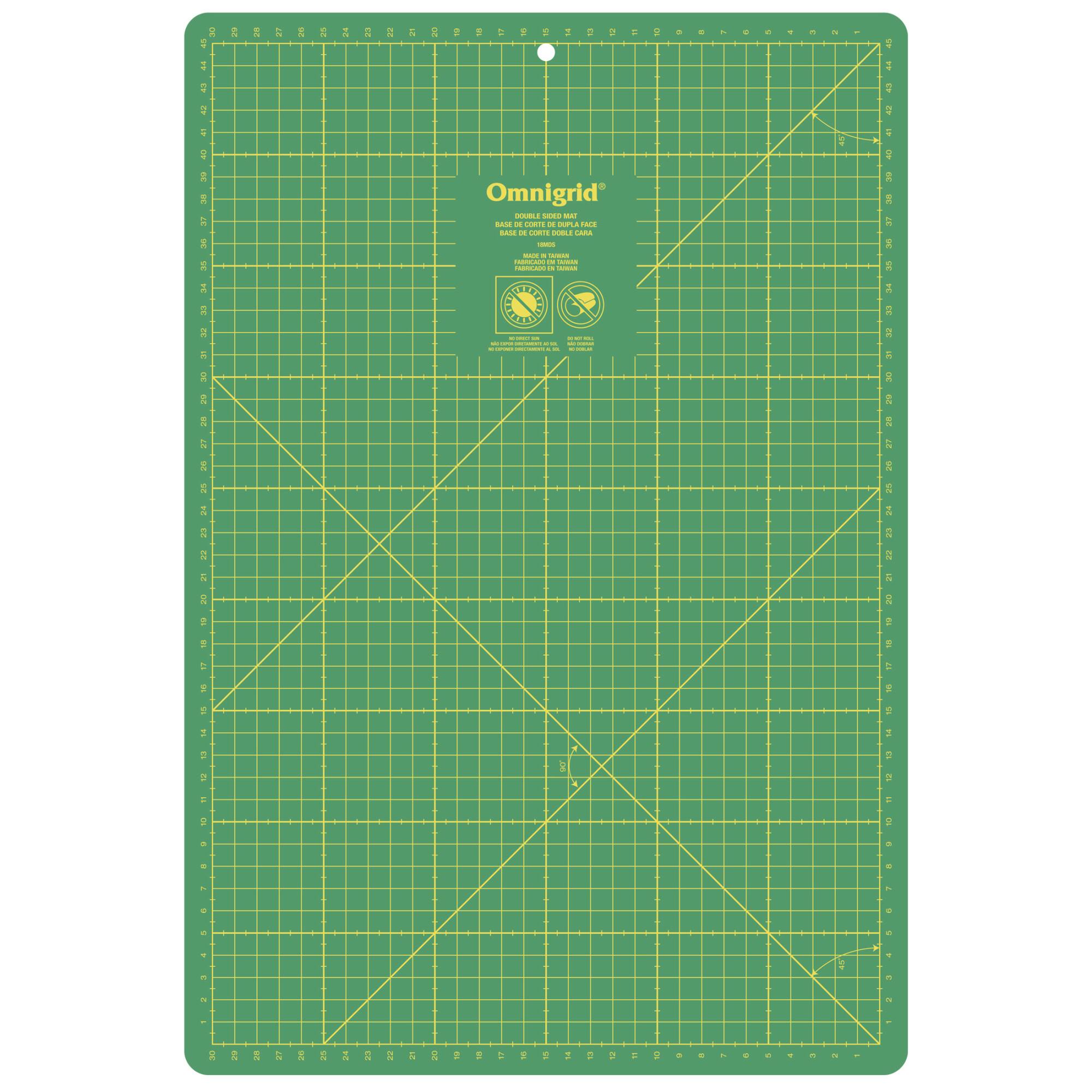 Omnigrid® Double Sided Cutting Mat, 12" x 18"